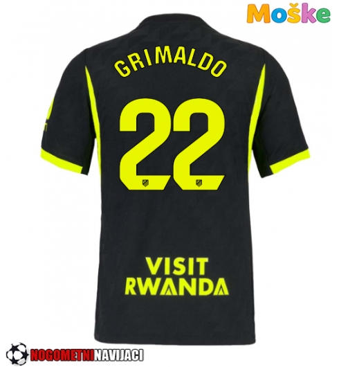 Moške Nogometnih dresov Atletico Madrid Alejandro Grimaldo #22 Gostujoči 2026-27 Kratki rokavi Moške Nogometnih dresov Atletico Madrid Alejandro Grimaldo #22 Gostujoči 2026-27 Kratki rokavi